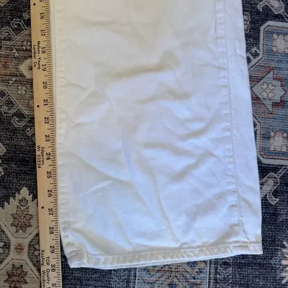 GAP Wearlight High Rise Wide-Leg Jeans with Button-Fly White Women’s Size 28 - Picture 8 of 10